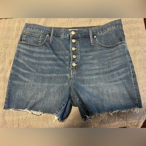 Madewell High-Rise Button Fly Denim Shorts